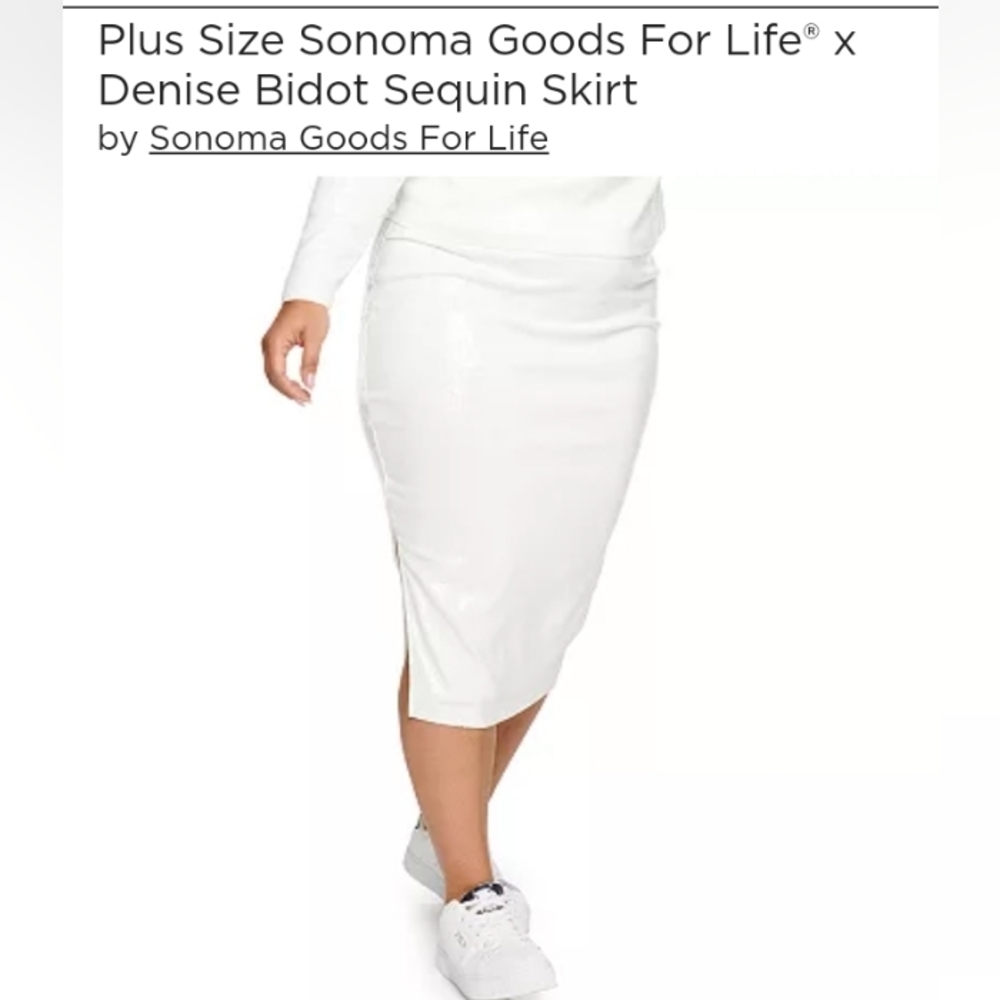 Denise Bidot Sequin Skirt - Plus Size